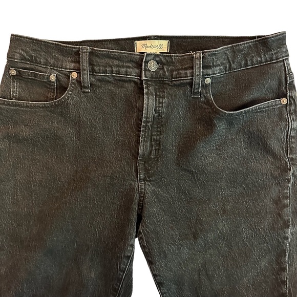 MADEWELL The Mid-Rise Perfect Vintage Jeans Sz 32 Clean Black Wash - Picture 8 of 13